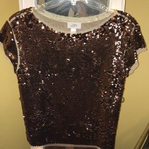 Ann Taylor sequin blouse